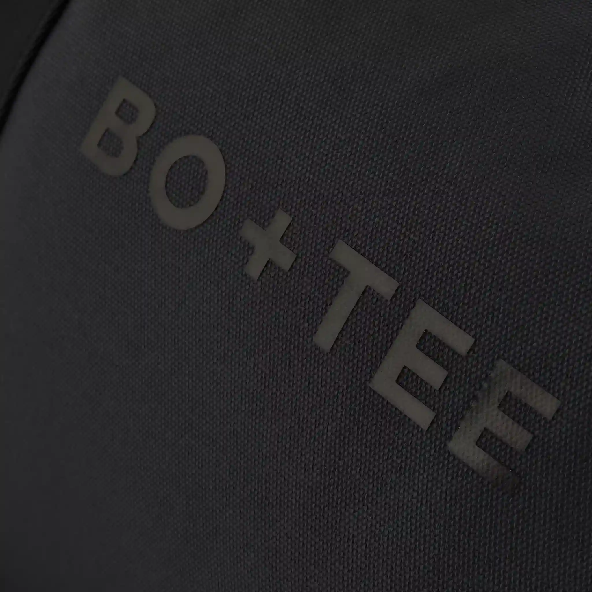 Botee Men's Logo Embroidered Black Duffle Bag
