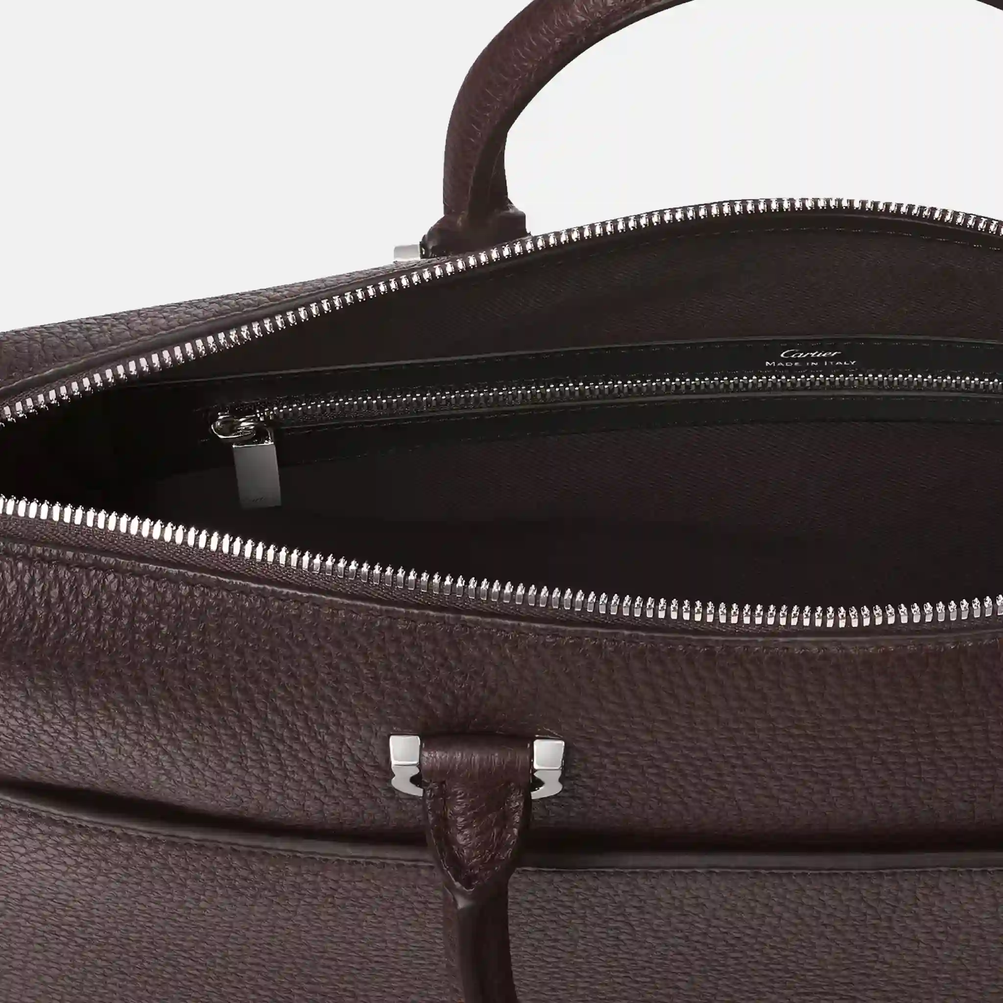 Cartier Men's Must de Cartier Brown Leather Briefcase