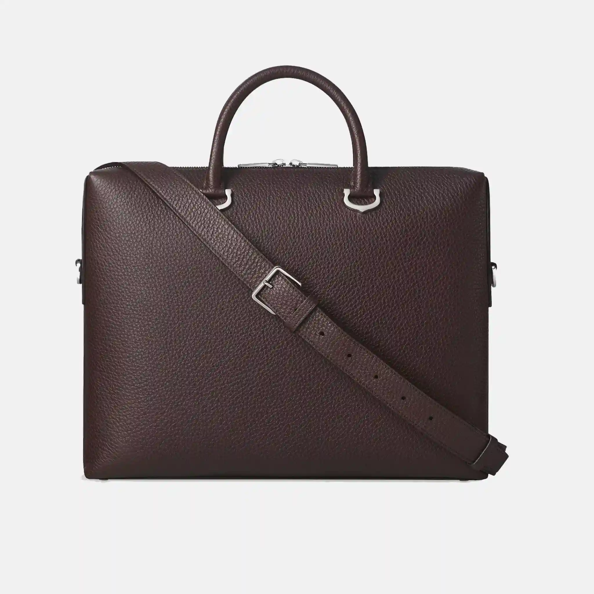 Cartier Men's Must de Cartier Leather Brown Briefcase