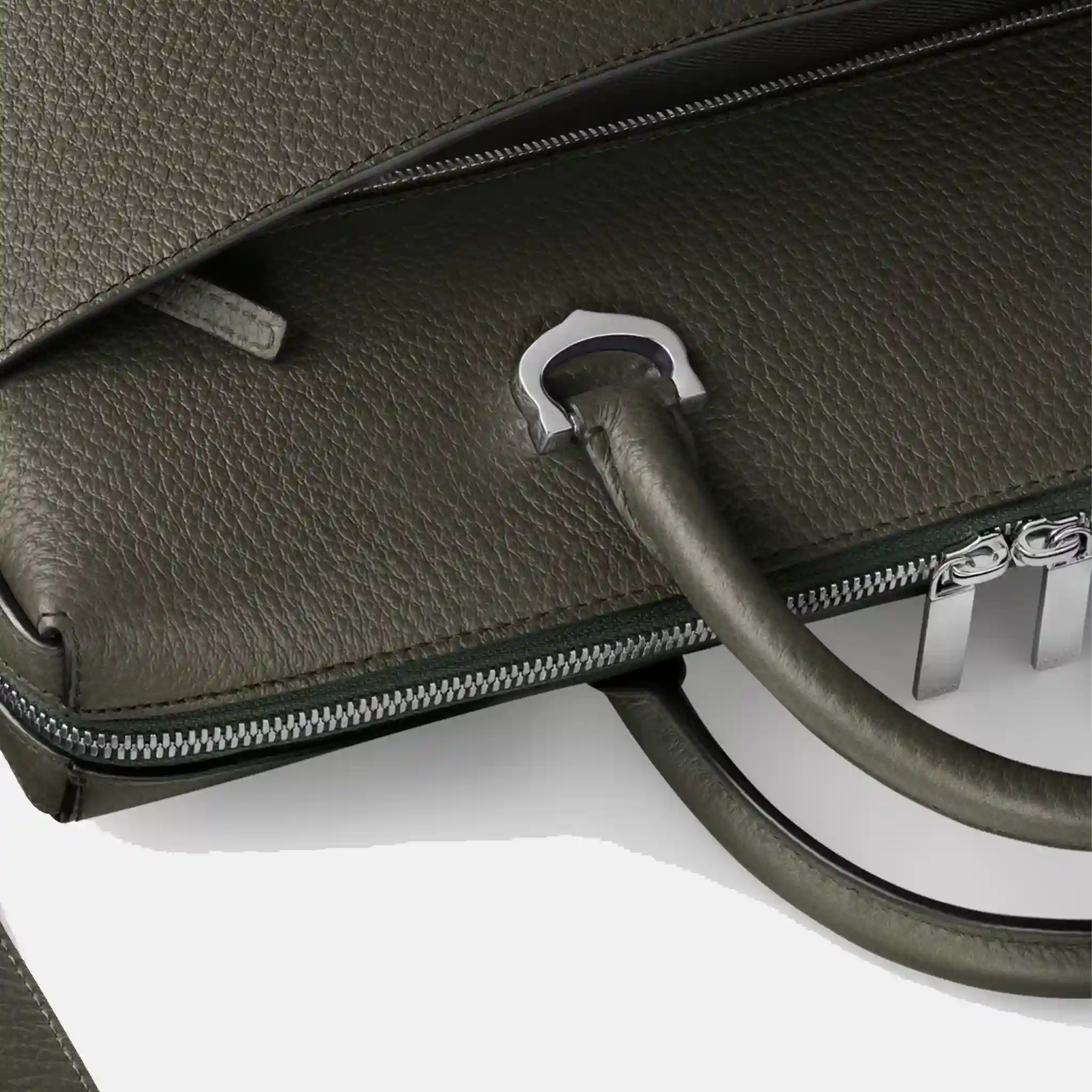 Cartier Men's Must de Cartier Leather Khaki Briefcase