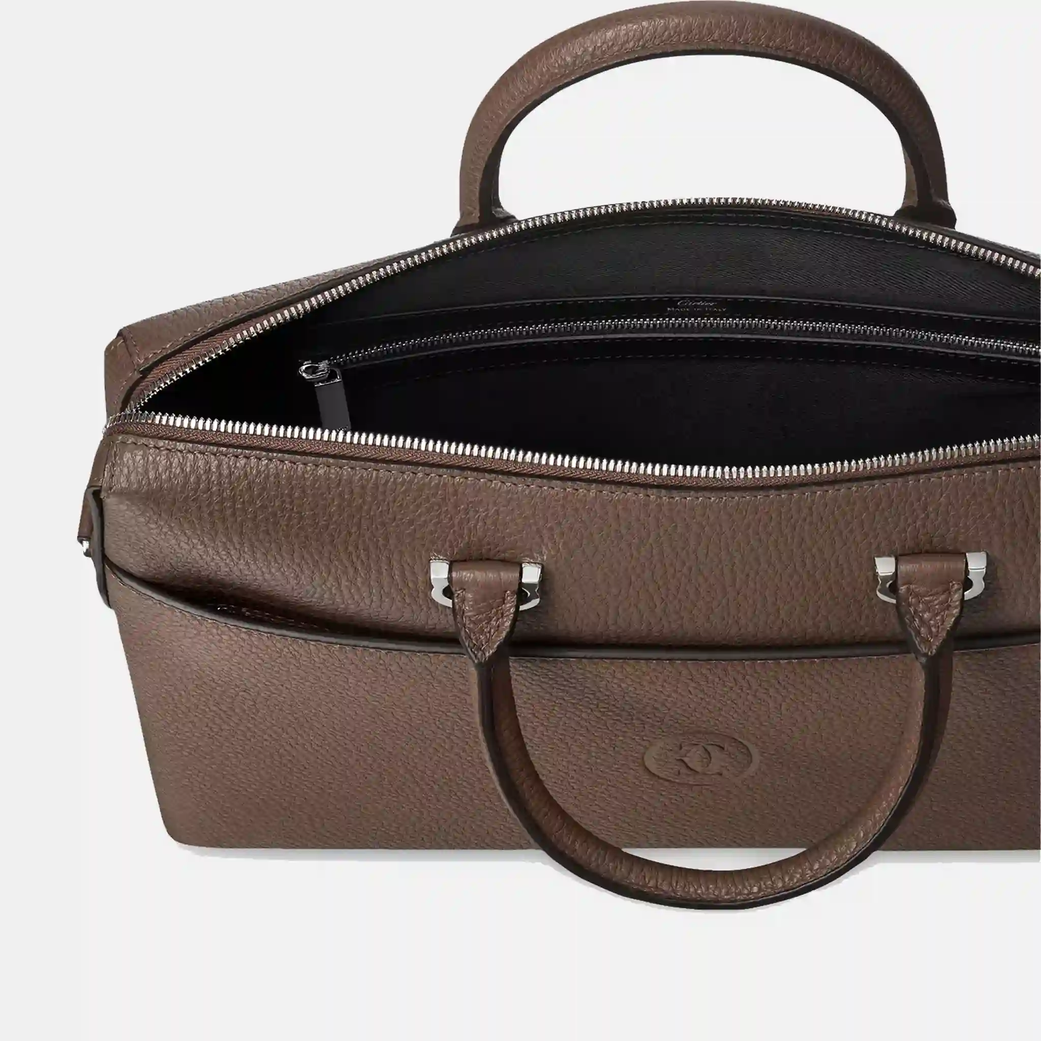 Cartier Men's Must de Cartier Pepper Grey Leather Briefcase
