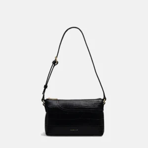 Compact zip top purse