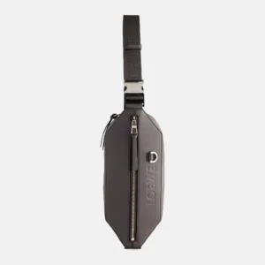 Loewe Men's Convertible Leather Dark Grey Sling Bag