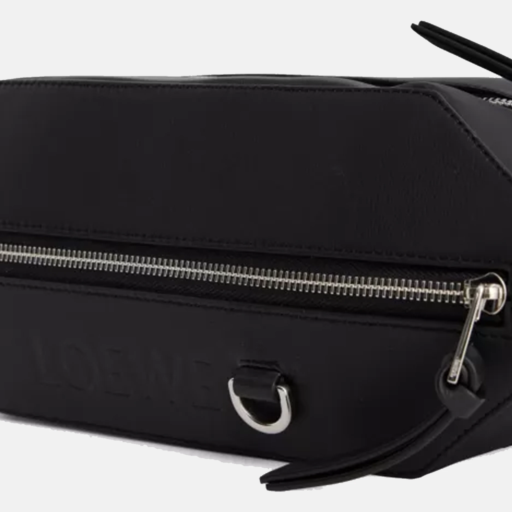 Loewe Men's Convertible Sling cross-body Black leather bag
