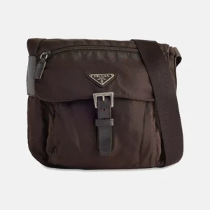 Men's Brown Prada Nylon Sling Bag