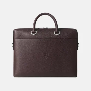 Men's Cartier Must de Cartier Brown Briefcase