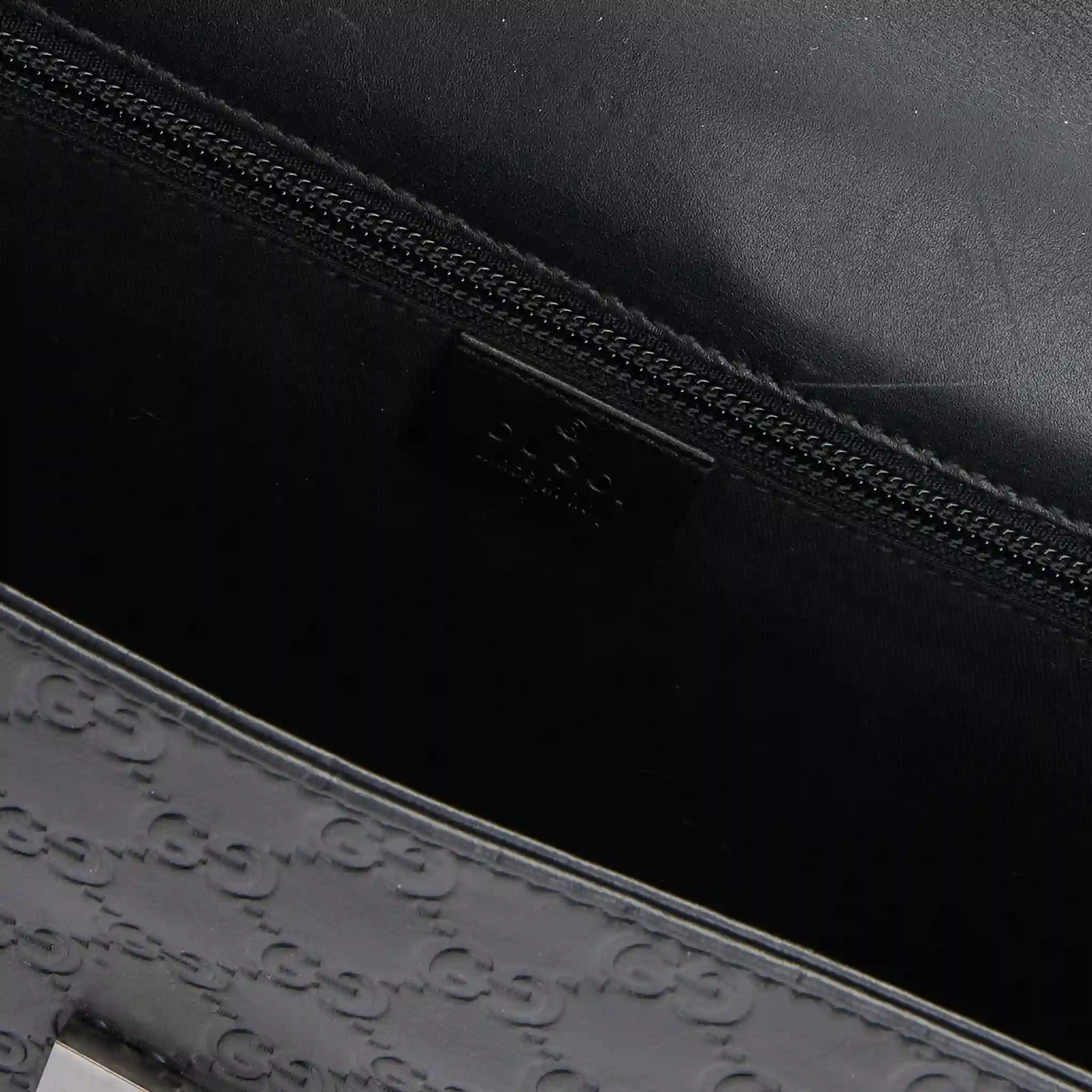 Men's Gucci Guccissima Black Briefcase