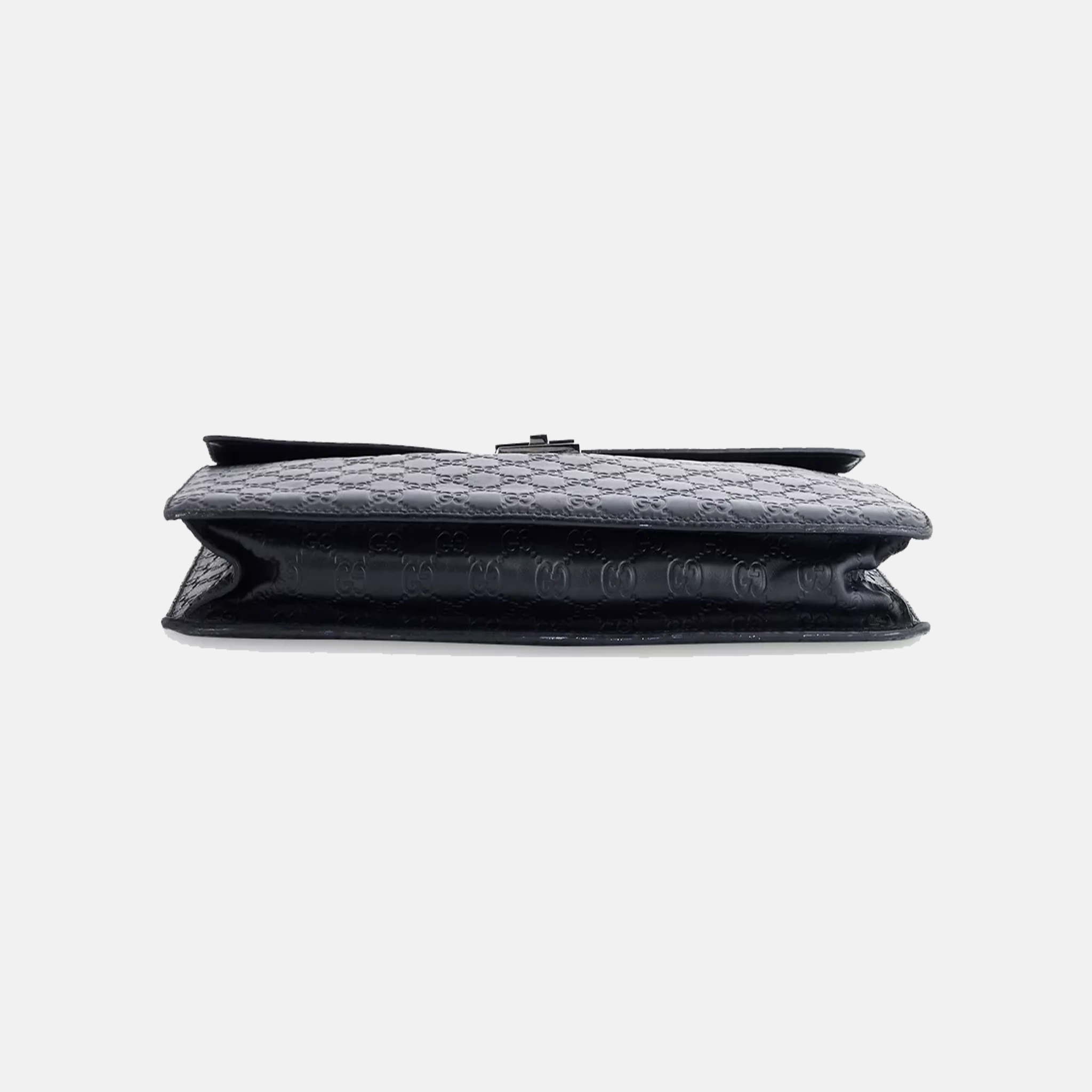 Men's Gucci Guccissima Black Leather Briefcase