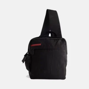Men's Prada Black Woven Sport Sling Bag