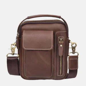 Mens Small Cross Body Flight Leather Bag