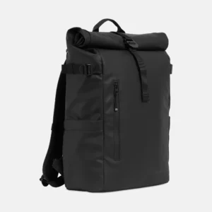 Men's Stubble & Co The Roll Top Woven Backpack All Black