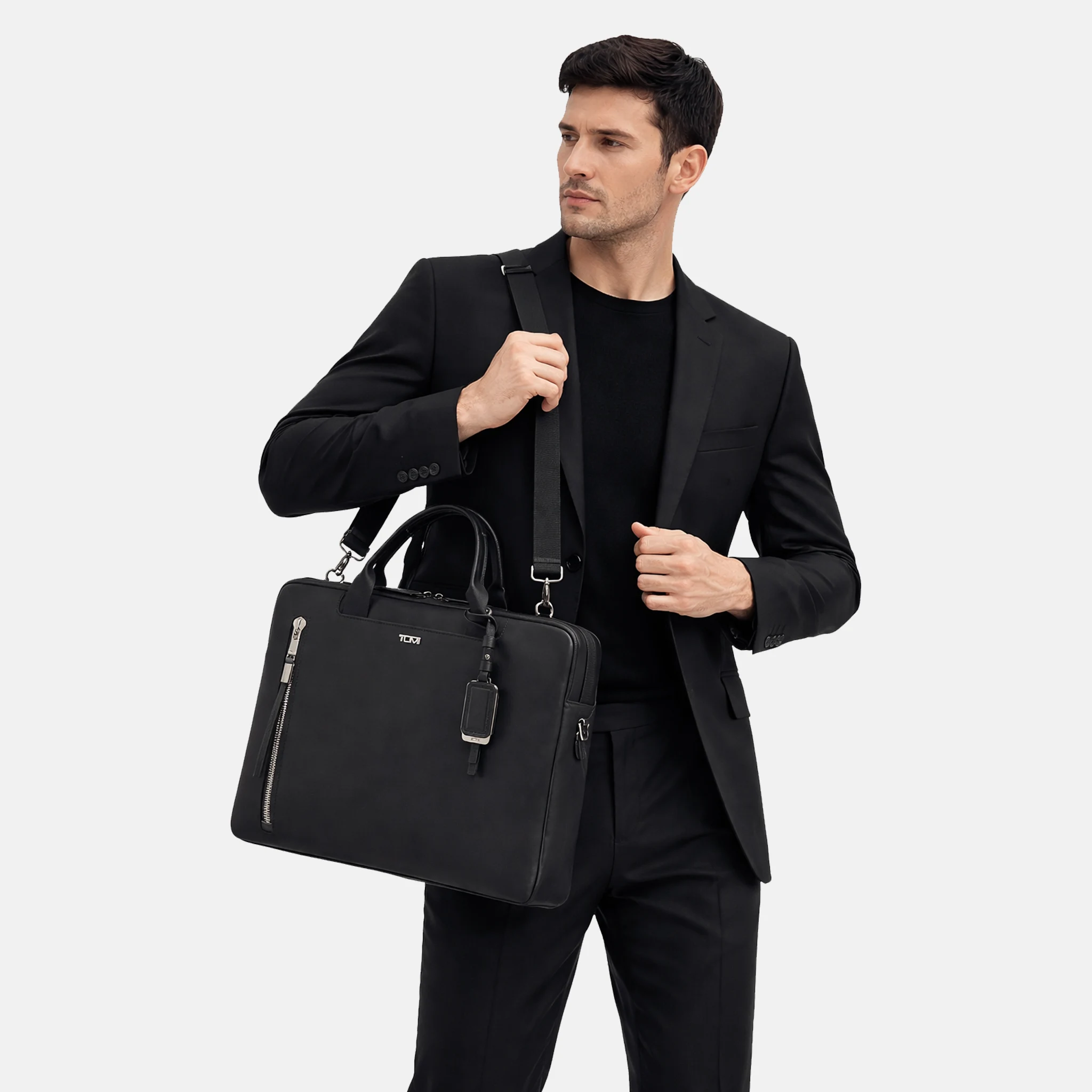 Men's Voyageur Benin Black Laptop Carrier Bag