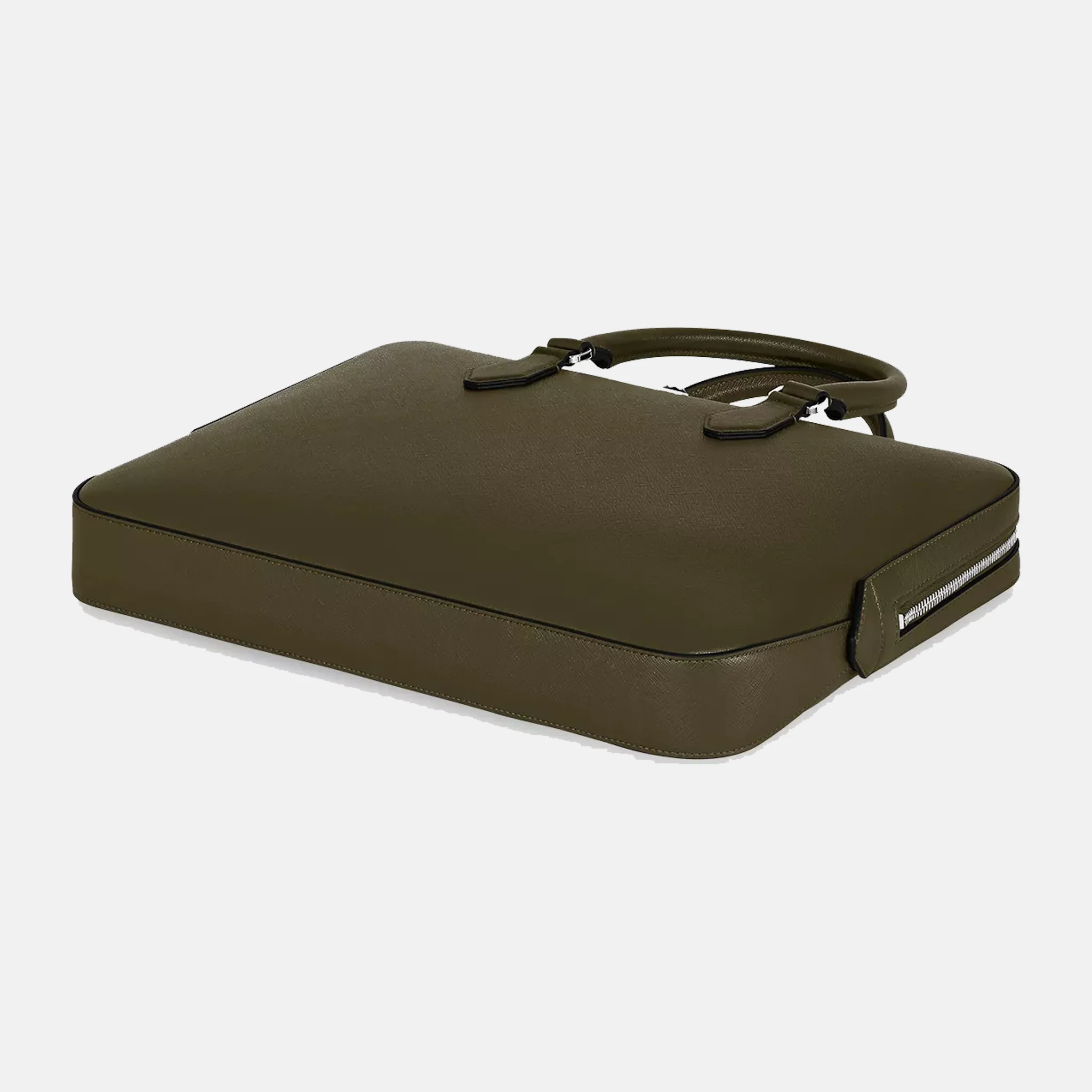 Montblanc Men's Sartorial Thin Olive Leather Briefcase