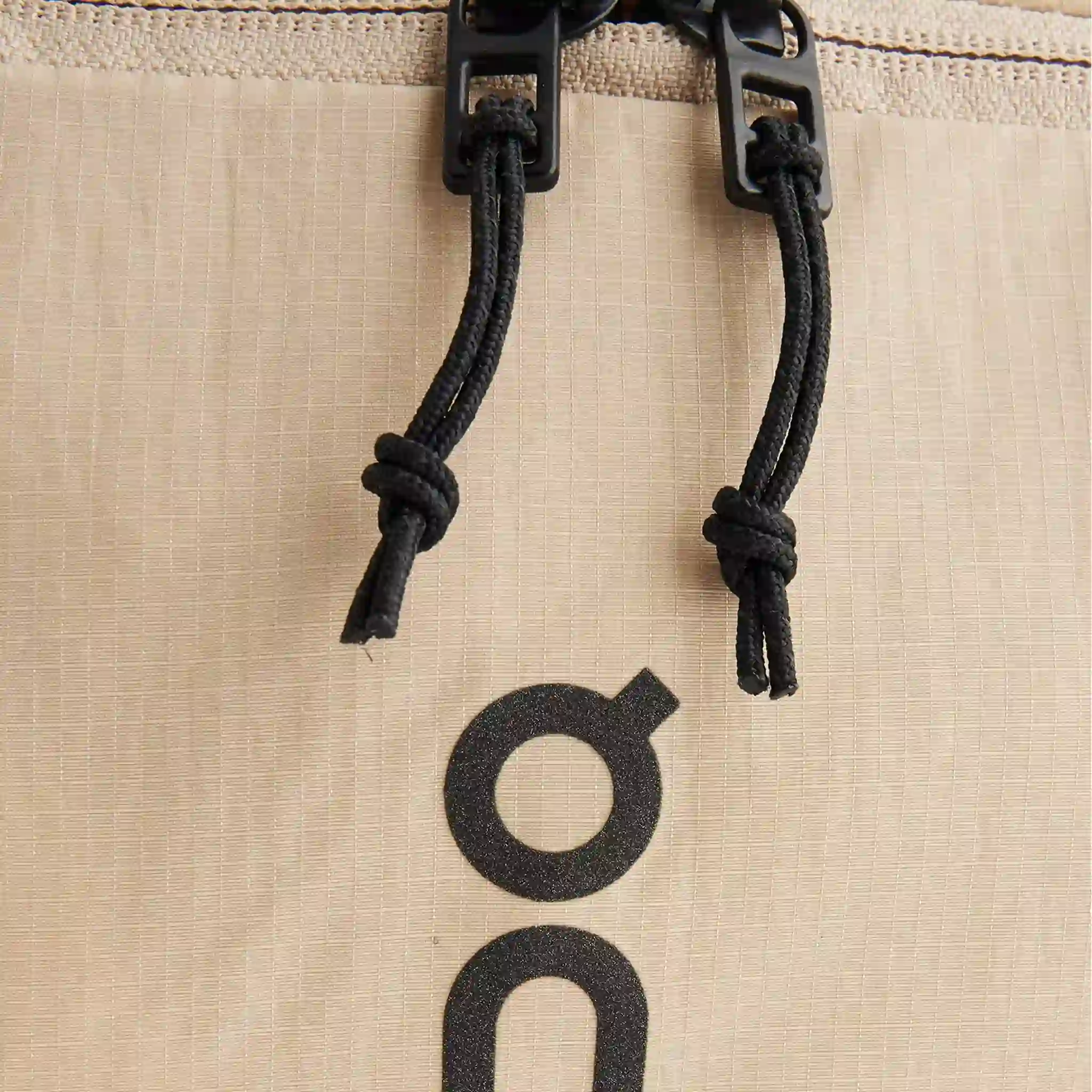 On Womens Woven Sand Black Sling Bag