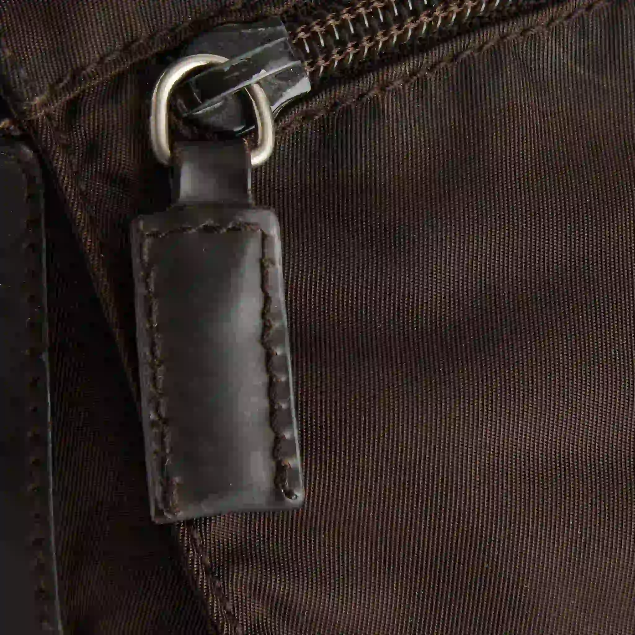 Prada Men's Nylon Brown Sling Bag