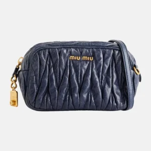 Reselfridges Men's Miu Miu Leather Matelassé Camera Bag