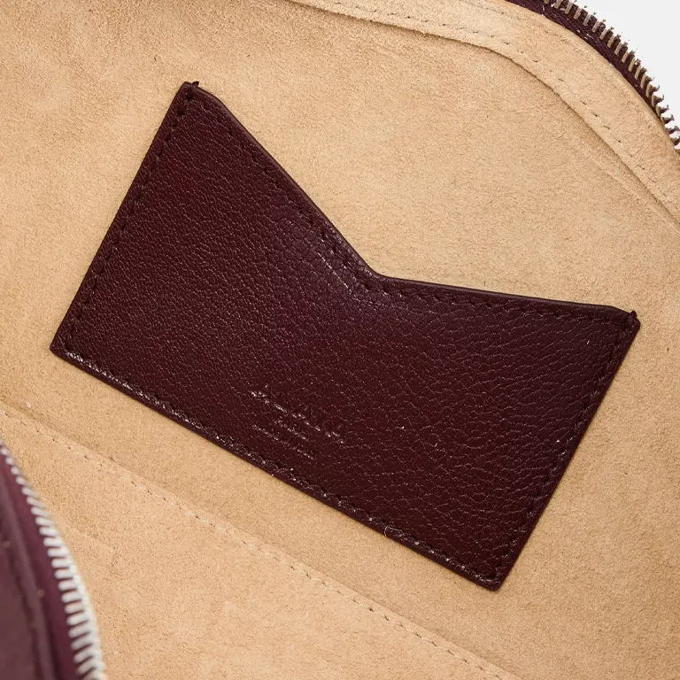 Teckel Leather Top Handle Bag