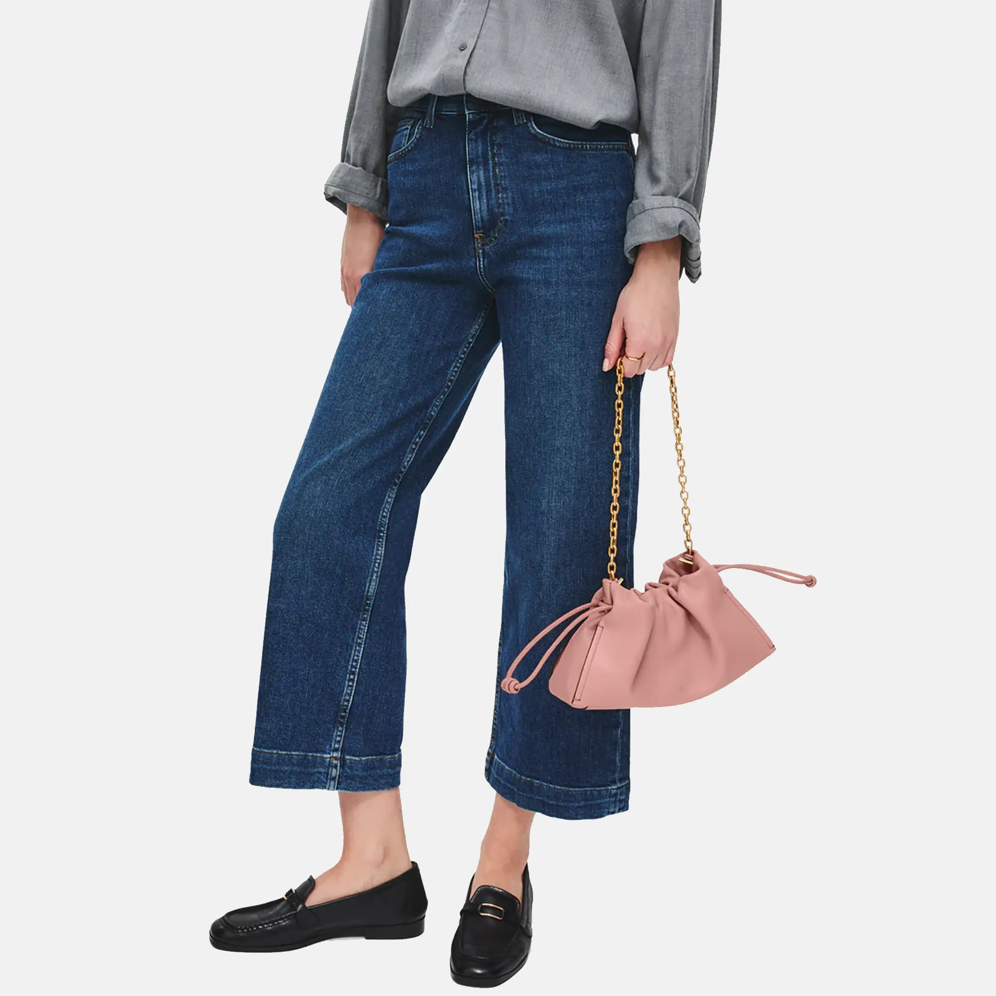 The Roxburgh Small Chain Clutch - Carnation