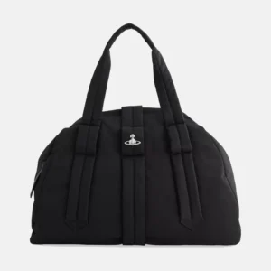 Vivienne Westwood Men's Sidney Black Woven Weekender Duffle Bag