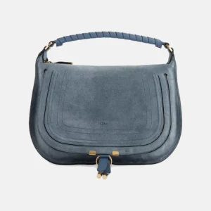 Women's Chloe Marcie Hobo Large Suede Crossbody Bag