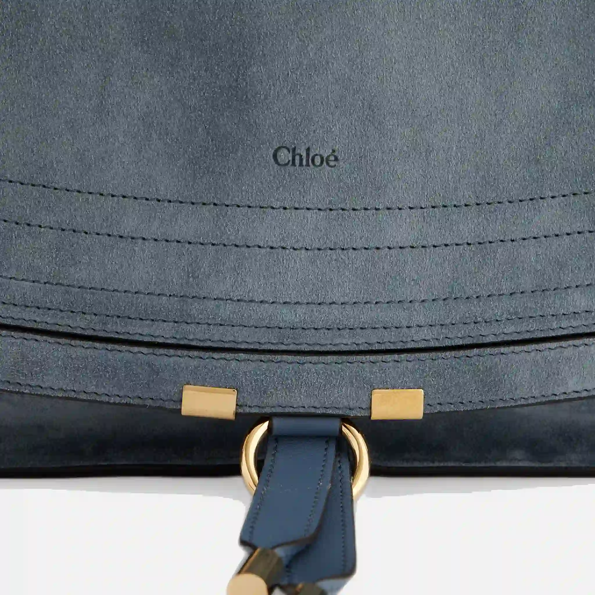 Women's Chloe Marcie Large Hobo Suede Crossbody Bag