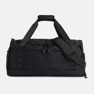 Women's Gymshark Everyday Brand Patch Black Woven Duffle Bag