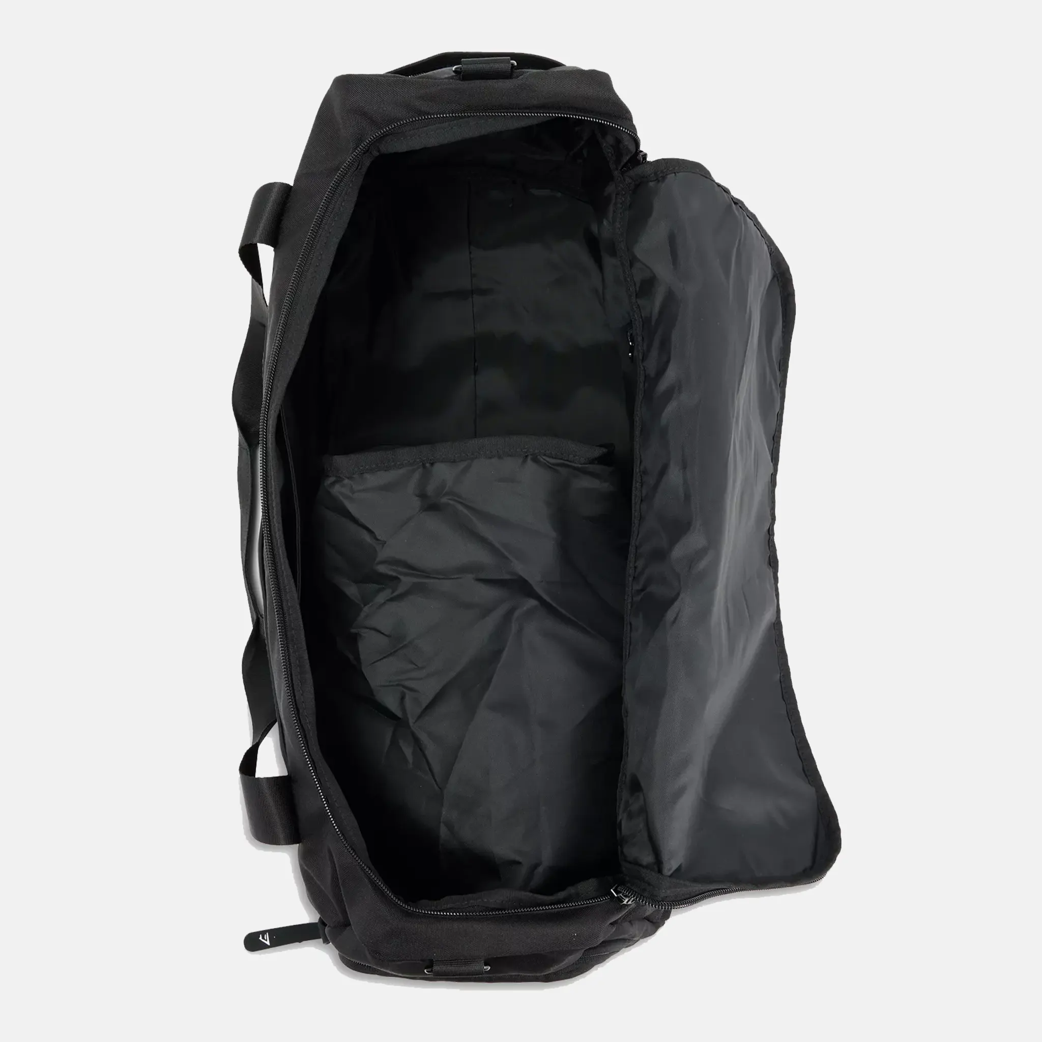 Women's Gymshark Everyday Brand Patch Woven Black Duffle Bag
