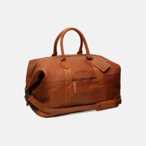 Portsmouth Cognac Leather Travel Bag