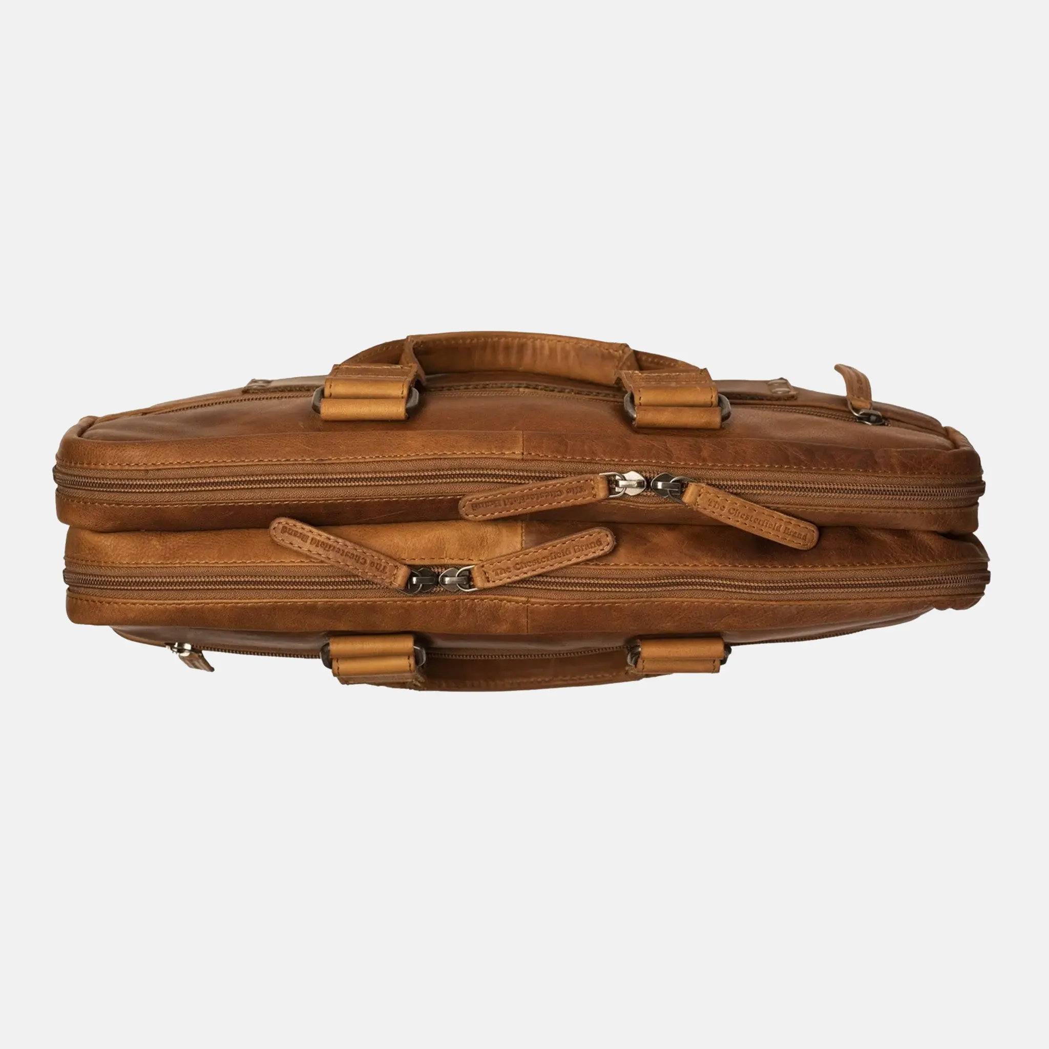 cognac leather laptop bag Seth