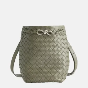 Andiamo Small Leather Bucket Bag front