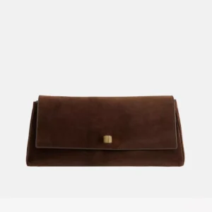 Audrey Leather Clutch Bag front