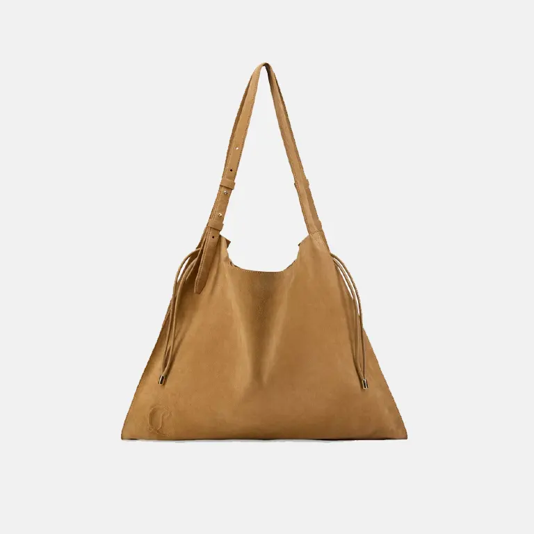 Baggy Leather Tote Bag front