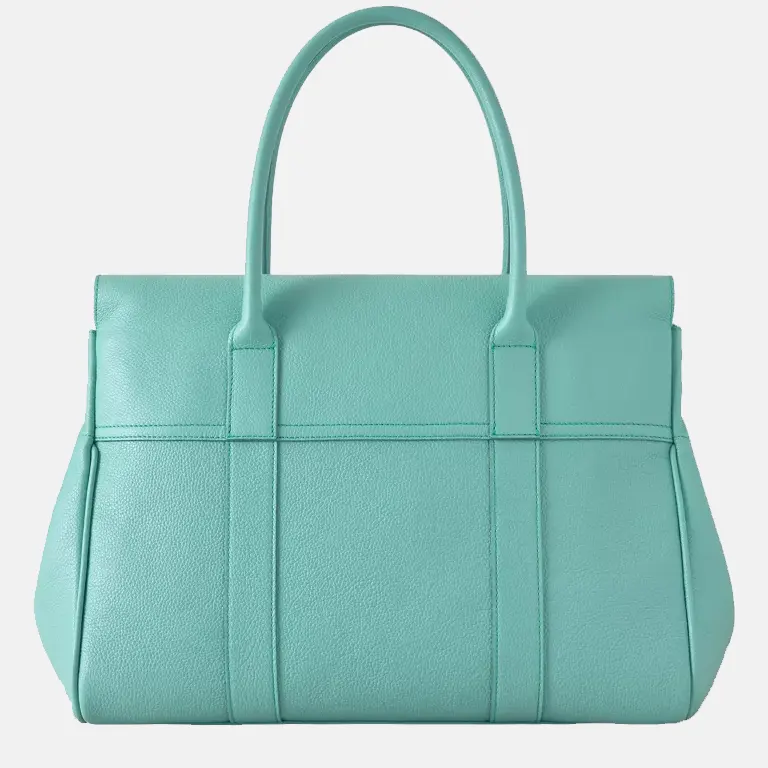 Bayswater Leather Tote Bag blue bck