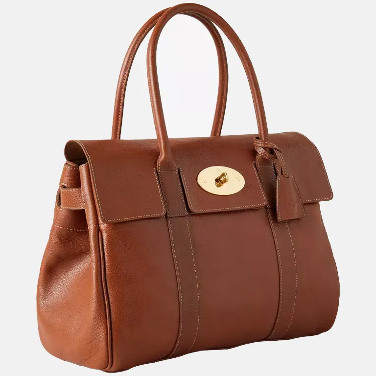 Bayswater Leather Tote Bag side