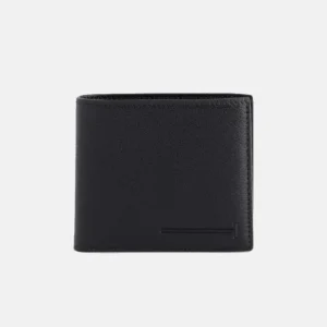 Bi-Fold Grained Leather Wallet front