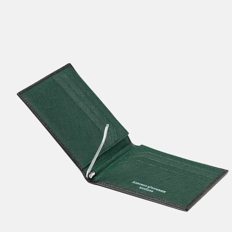 Billfold logo-embellished leather wallet side