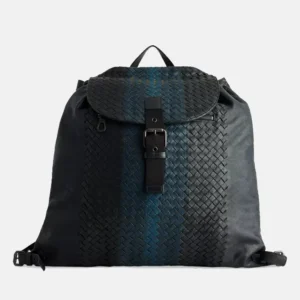Bottega Veneta Drawstring Flap Intrecciato front