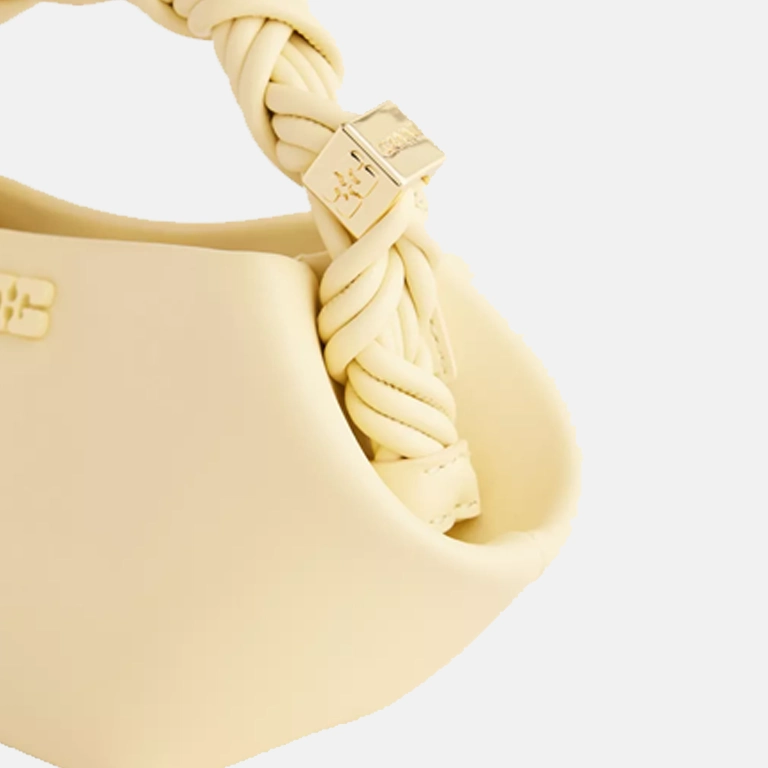 Bou Mini Faux Leather Top Handle Bag pocket