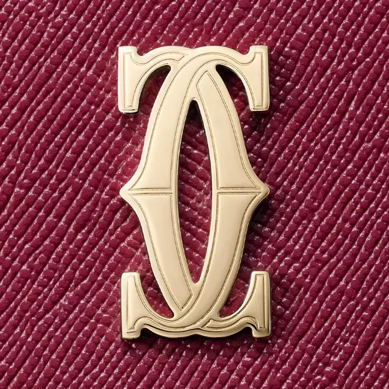 C De Cartier Leather Wallet close