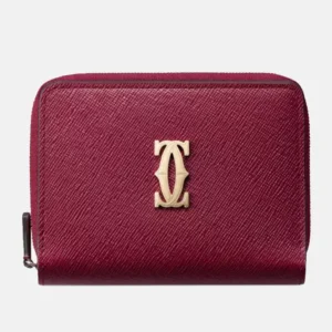 C De Cartier Leather Wallet front