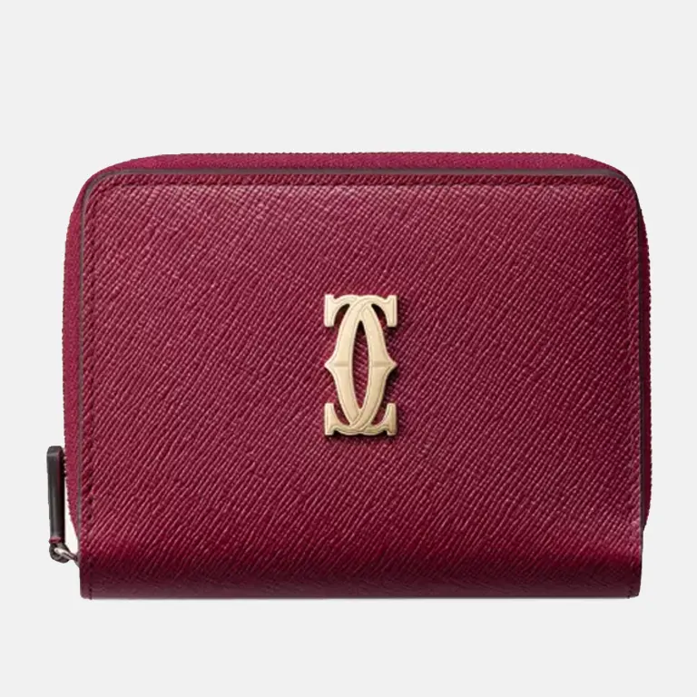 red-c-de-cartier-leather-wallet