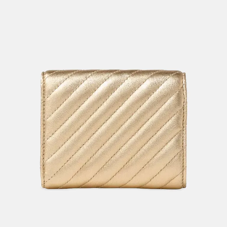Curve Marinda Quilted Metallic Leather Wallet back