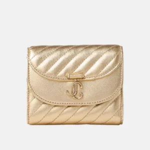 Curve Marinda Quilted Metallic Leather Wallet front