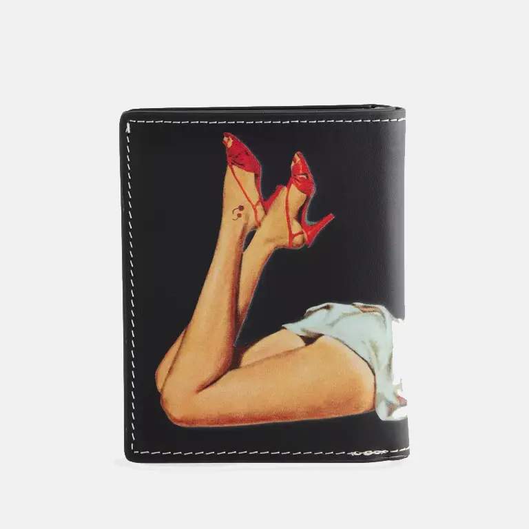 Dean Pin Up Leather Wallet back