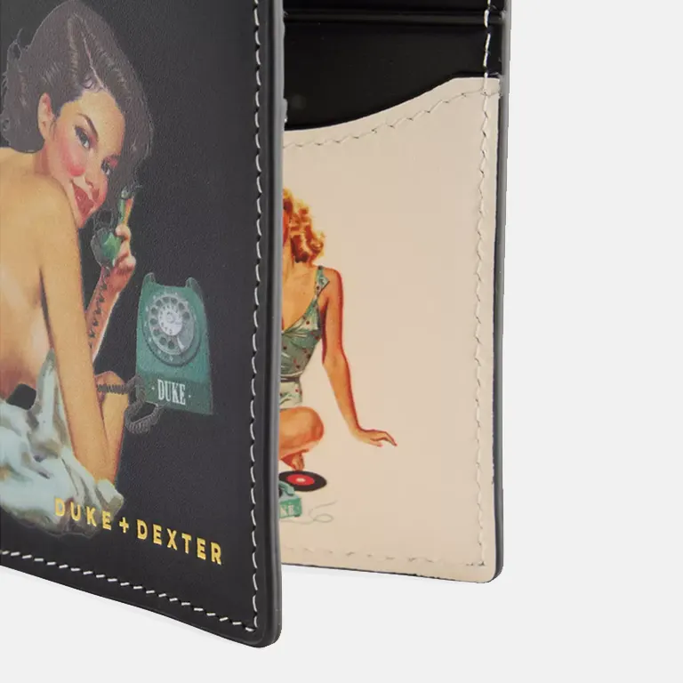 Dean Pin Up Leather Wallet close