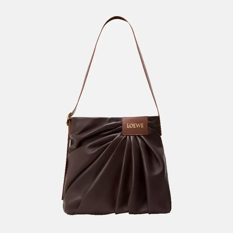 draped-dark-chestnut-leather-tote-bag