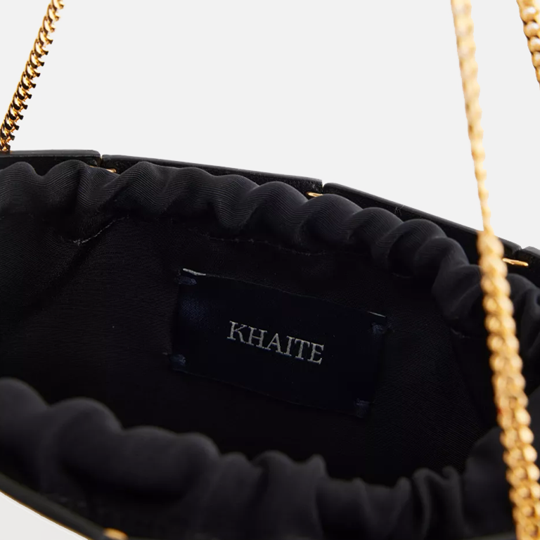 Emma Mini Leather Tote Bag open
