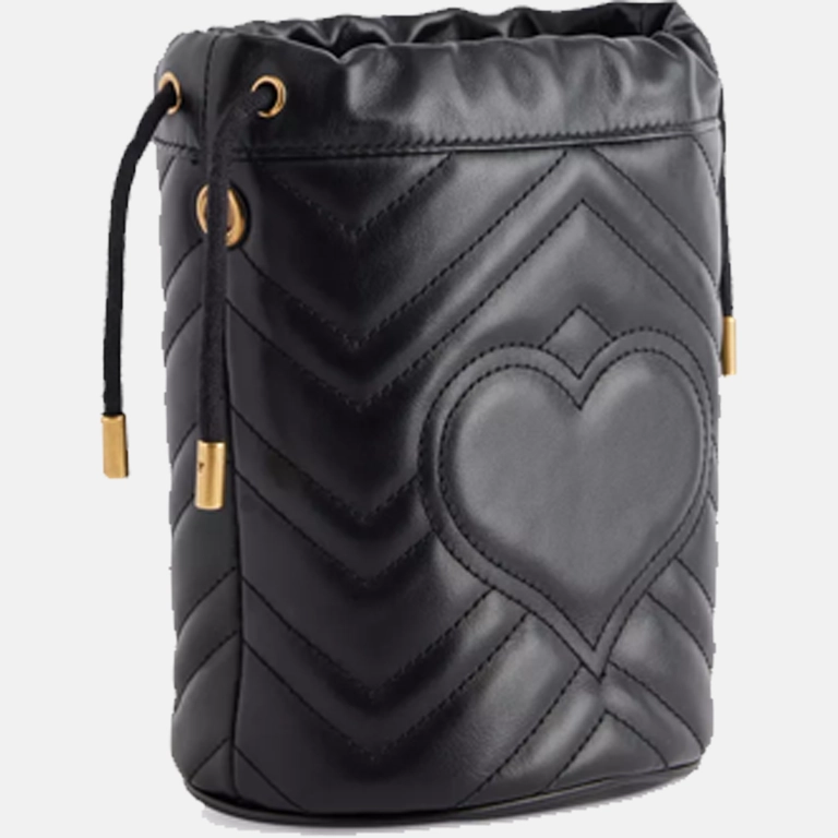 Gucci GG Marmont Leather Bucket Bag back