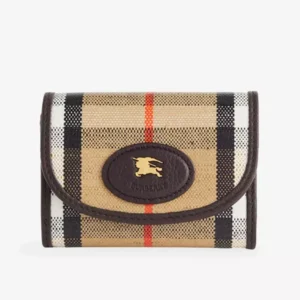 Highlands Canvas And Leather Coin Wallet front