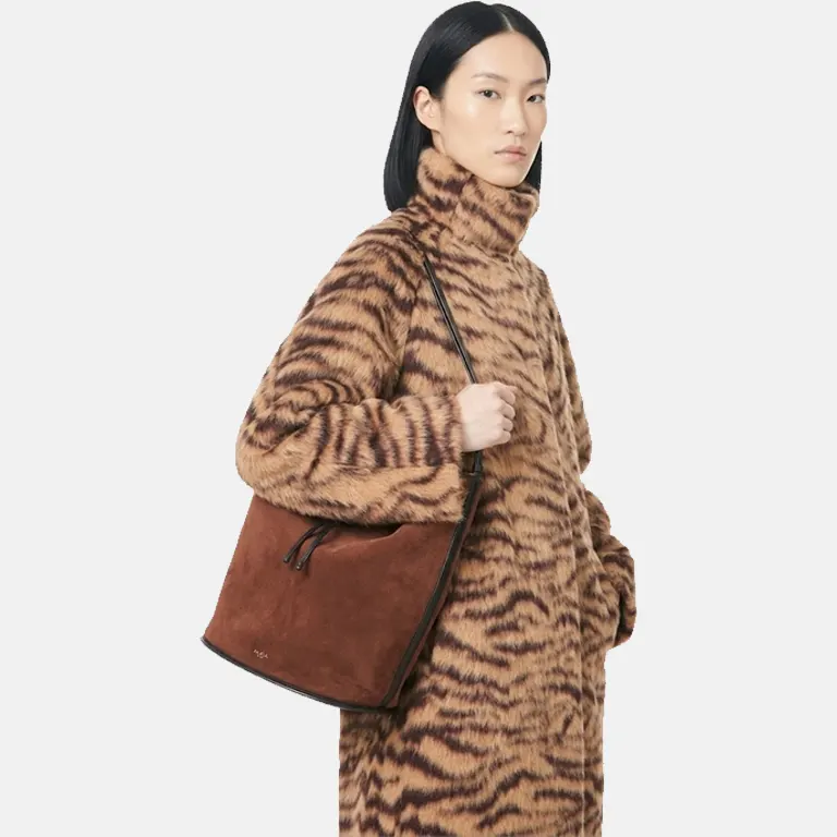 Hip Large Suede Bucket Bag side